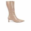 Bottines Femme Mi-mollet En Suédine - Talon Confortable, Semelle Antidérapante, Style Tendance Pour L’hiver - 7