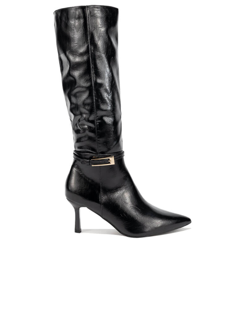 Bottines Femme Mi-mollet En Suédine - Talon Confortable, Semelle Antidérapante, Style Tendance Pour L’hiver - 9