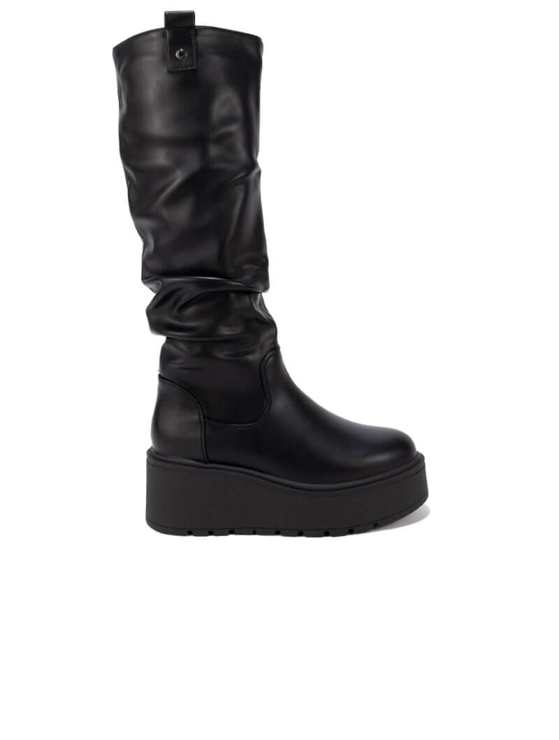Bottes Hautes Synthétiques Material Girl Ludlow - Taille US 11 (M), Couleur Beige, Neuves