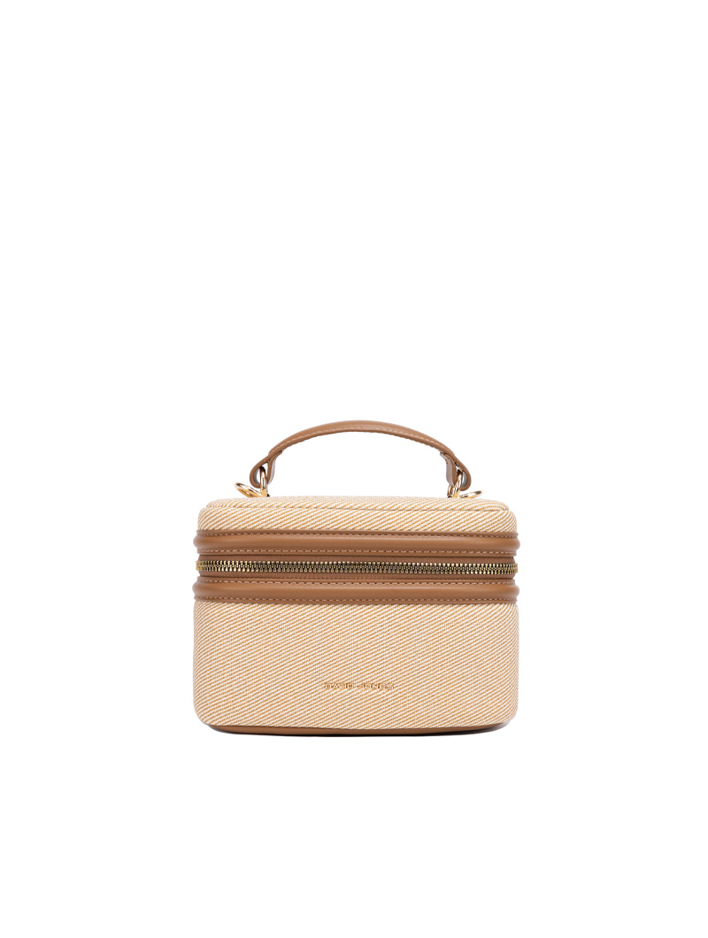 Sac À Tricoter Avec Poignée En Cuir Pu Et Poches Pour Wip, Sac Tricot