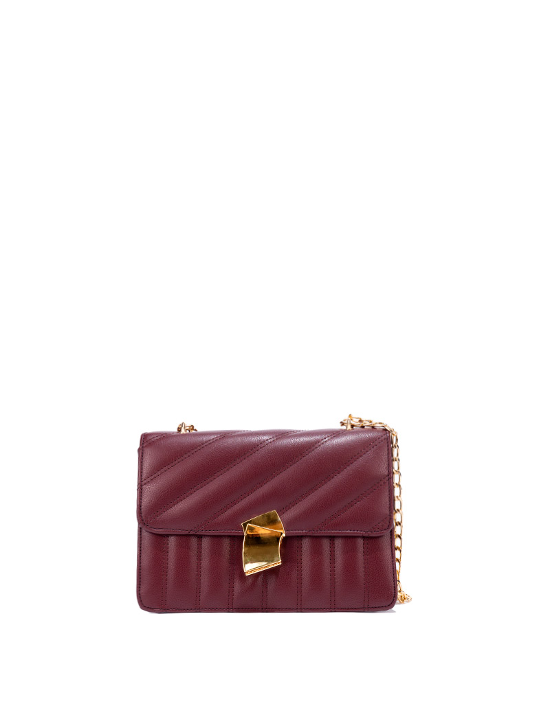 Sac bandoulière en cuir miss m mini Rouge Maje - Femme